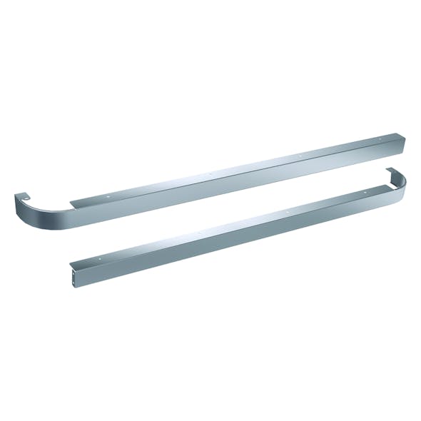 Kenworth W990 76" Sleeper Without Extenders Premium 304 Stainless Steel Sleeper Panels For Underbody Exhaust - Blank Paintable