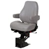 National Seating Captain Mid-Back Seat Grey Vinyl w armrest