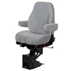 National Seating Captain Mid-Back Seat Grey Cloth w armrest