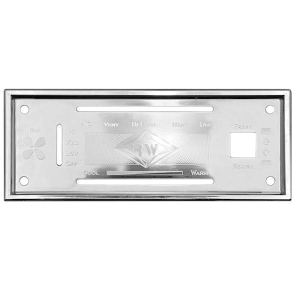  Kenworth Stainless Steel AC Heater Plate with Button Hole By Rockwood - Plate only