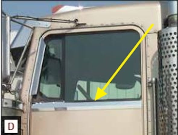 Kenworth Non-Daylite Door Under Window Trims With Dimples By RoadWorks