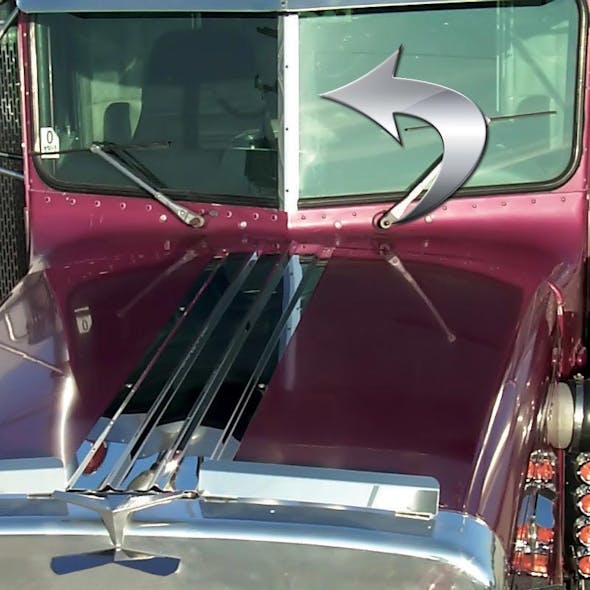 Peterbilt 359 Outer Windshield Post Trim