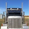 Peterbilt Drop Visor On Black Truck
