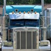 Peterbilt Drop Visor 16" All Standard Cabs On Blue Truck