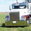 Freightliner FLD 120 112 Bumper -Stainless Steel Set Back Axle