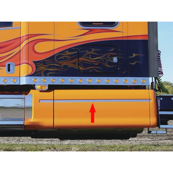 Peterbilt 387 Fairing Scuff Panel With Arrow