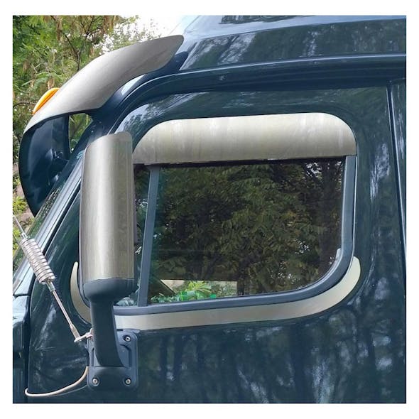 Freightliner Cascadia Lower Window Trim Close Up