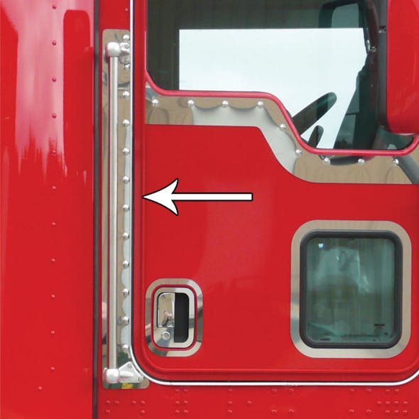 Peterbilt 384 386 Cab Entry Grab Handle Trims By RoadWorks Raney's