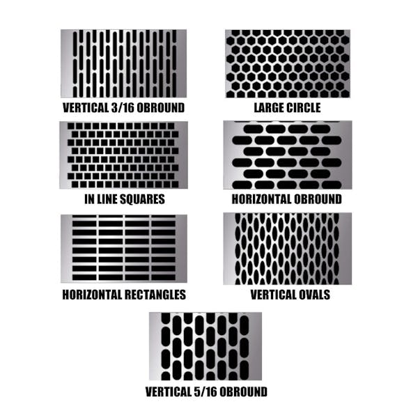 Kenworth T660 Punch Grill Stainless Steel Insert Punch Options