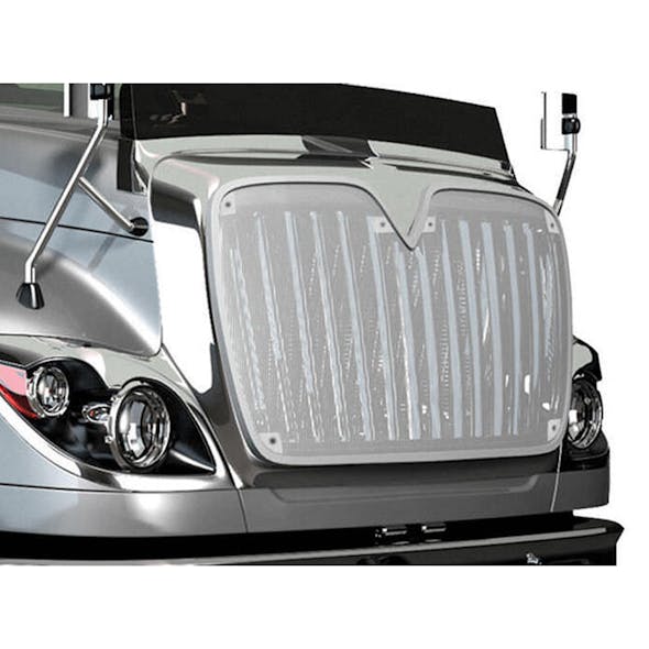 Freightliner M2 Bug Screen - Mounted Anlge