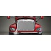 Peterbilt 357 375 377 378 379 Short Nose Belmor Bug Screen Aluminum w/ Silver Mesh Red Truck
