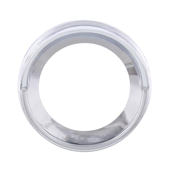 Kenworth Small Chrome Plastic Gauge Cover With Visor - Forward