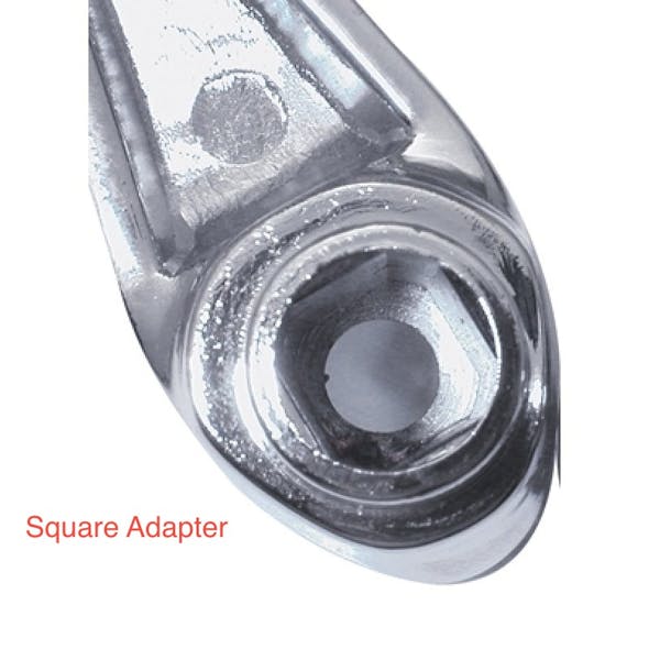 Chrome Window Crank with Diamond  for Peterbilt Kenworth Freightliner Square Adapter