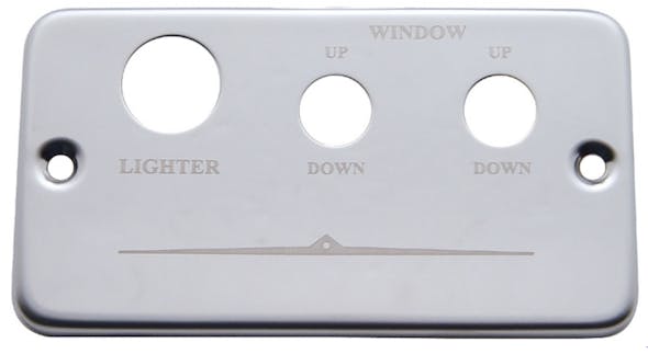 Freightliner Lighter/Window Plate Replacement Stainless