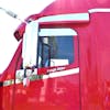 Freightliner Century/Columbia Chop Top Door Trim Stainless Steel
