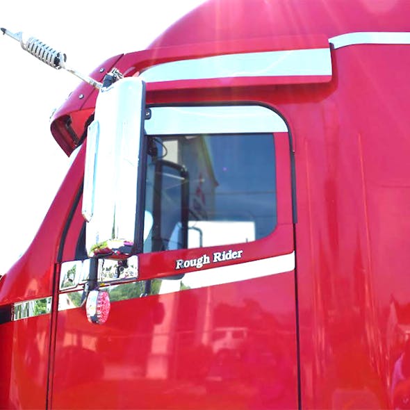 Freightliner Century/Columbia Chop Top Door Trim Stainless Steel