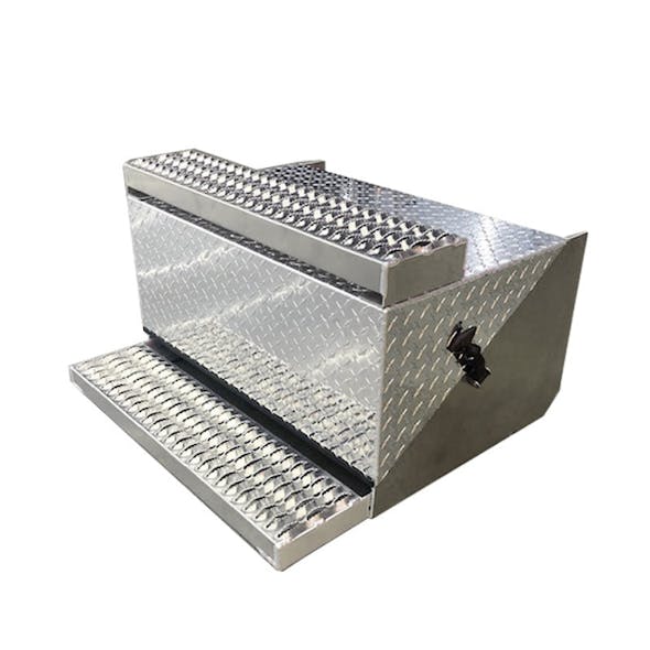 Peterbilt 379 388 389 Aluminum Diamond Plate Battery Box- default