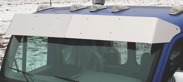 Peterbilt 387 587 Day Cab 12" Drop Visor