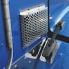 Peterbilt 386 Intake Screens With 7/16" Circle Holes Close Up