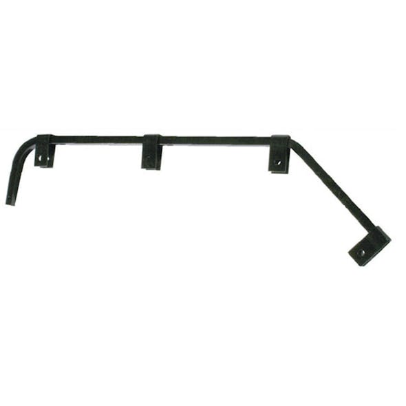 Black Angled Mud Flap Hanger - Full View