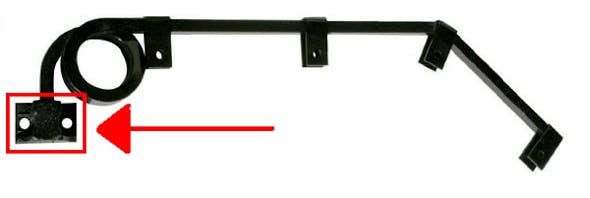 Standard Cast Mount For Mud Flap Hangers