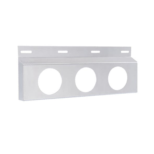 Stainless Top Mud Flap Light Brackets with 4" Light Cutouts