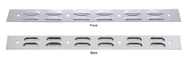 Louvered Top Mud Flap Plate 2" x 24"