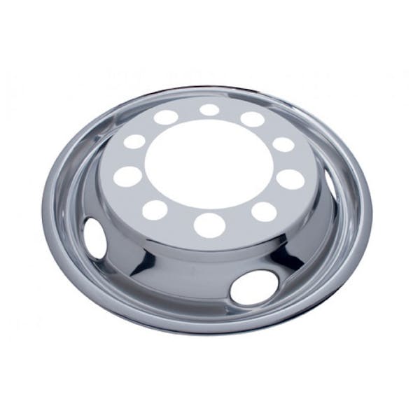 Front Wheel Cover For 22.5" Stud Piloted Wheels With 1.5" Lug Nuts And 5 Hand Holes