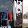 Peterbilt 389 Sleeper Corner Filler Panels with LED Lights By Valley Chrome