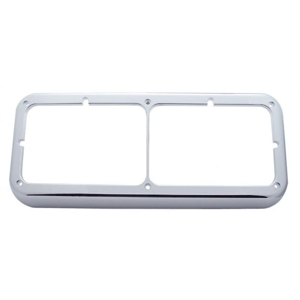 Rectangular Dual Headlight Bezel Without Visor