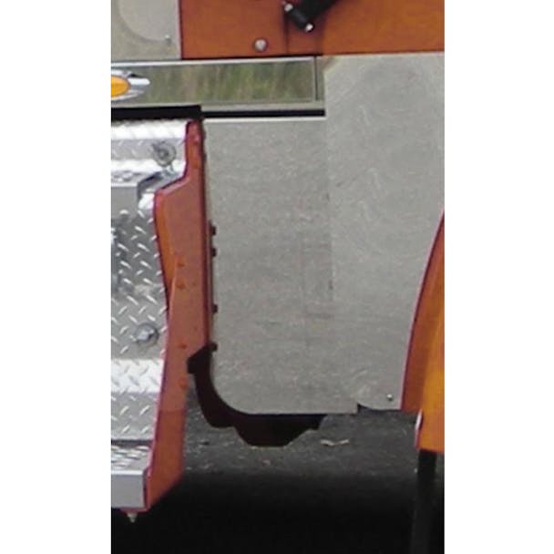 Kenworth W900L Blank Hood Hood Extension Panels On Truck