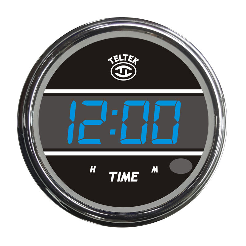 Teltek USA Digital Clock Gauge for Any Semi%Emma%Pickup Truck or