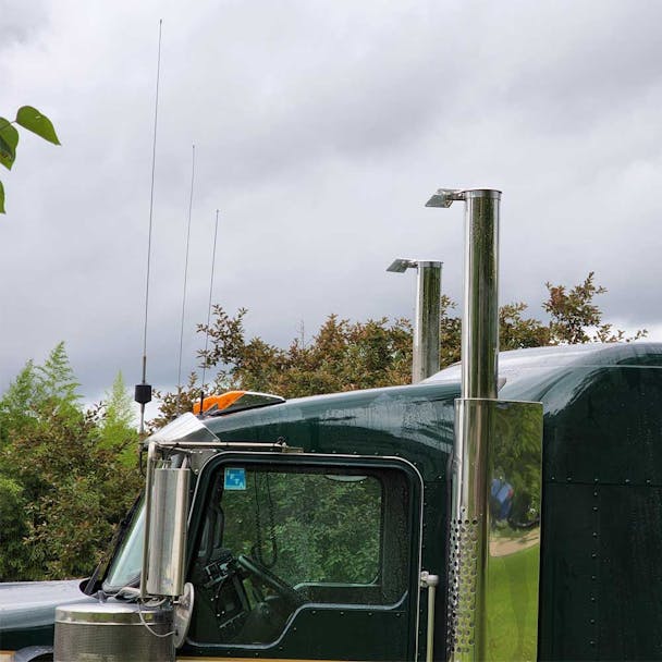 Straight Cut Exhaust Rain Cap Stainless Steel Raney's Truck Parts