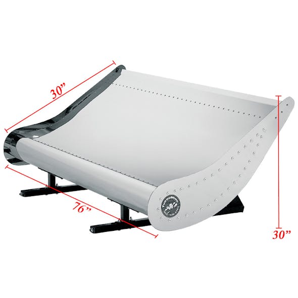 Kenworth Turbo Wing for Flat Top Sleepers Only - Dimensions