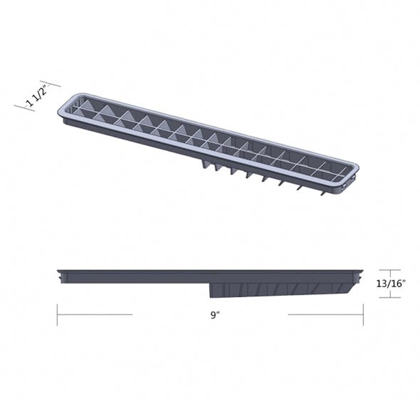  Kenworth 2006+ Chrome Windshield AC Vent Dimensions