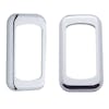 Chrome Rocker Switch Trim Front And Side View