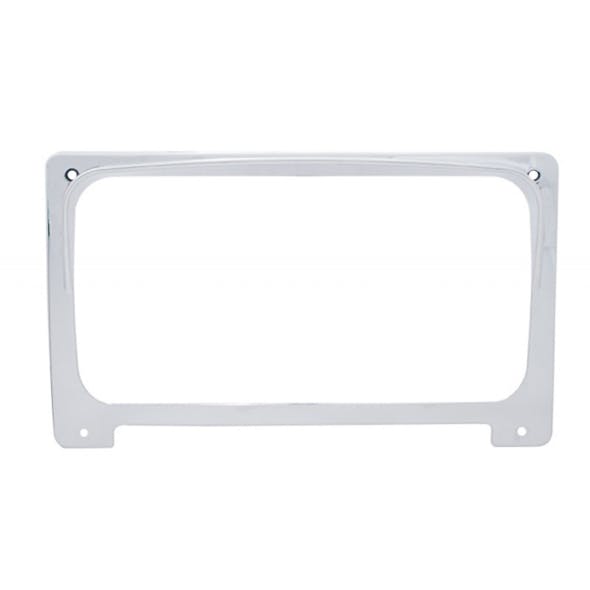 Freightliner Chrome Center Gauge Cluster Cover w/ Visor