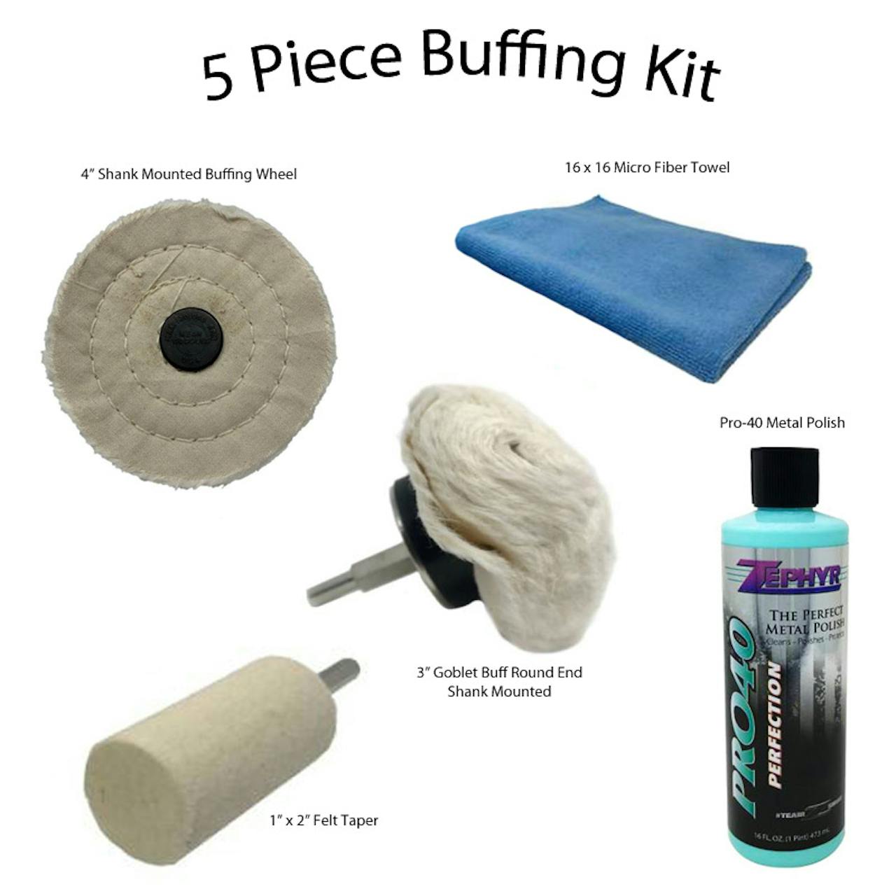 Zephyr 5 Piece Buffing Kit - Raney's Truck Parts