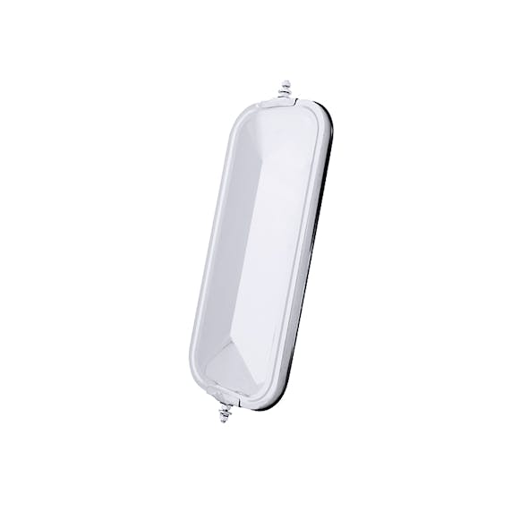 West Coast Pyramid Back Mirror 7 x 16 Stainless Steel