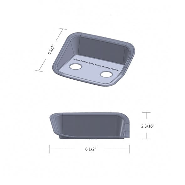 Peterbilt 2006+ Air Valve Bezel Cover Dimensions