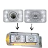 Rectangular Headlights LED 165mm Crystal Projection 6" x 4"