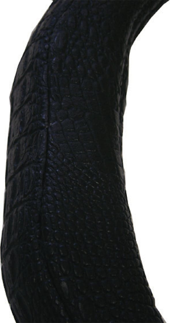 Steering Wheel Cover Close Up Black