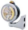 Black Guide Headlight H4 Bulb w/ Amber LED - Driver & Passenger - Default