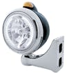Black Guide Headlight H4 Bulb w/ White LED - Driver & Passenger