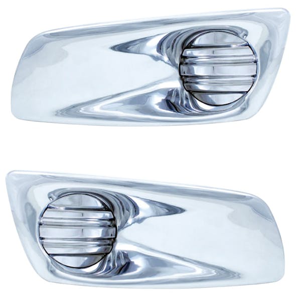 Kenworth T660 Chrome Front Bumper Light Bezel