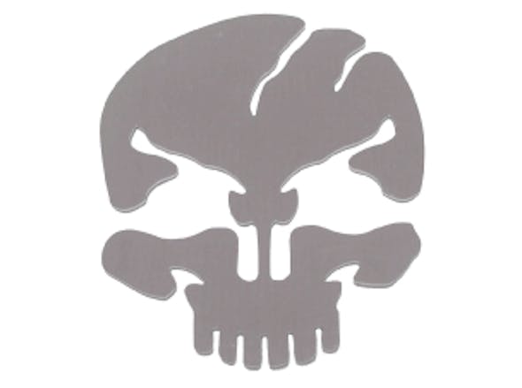 Stainless Steel Skull Cut Out