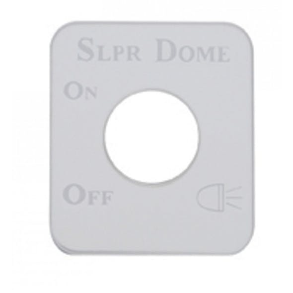 Kenworth Stainless Steel Sleeper Dome Switch Plate