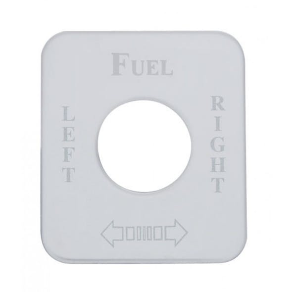 Kenworth Stainless Steel Fuel Level Left/Right Switch Plate