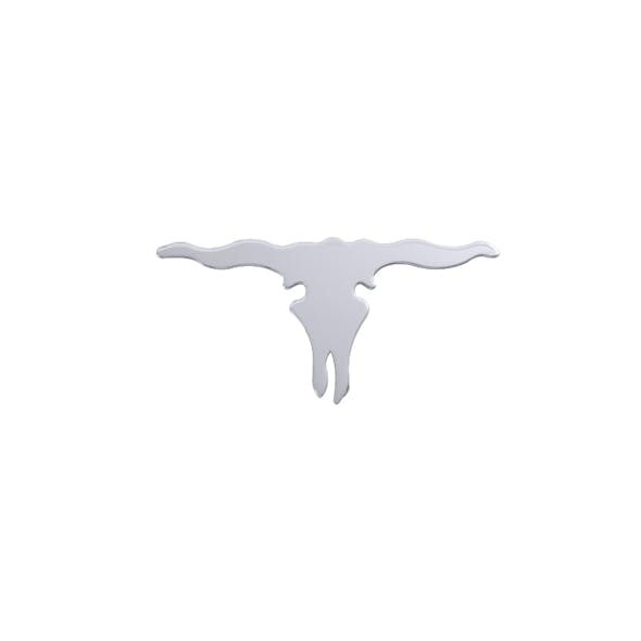 Chrome Longhorn Skull Cutout