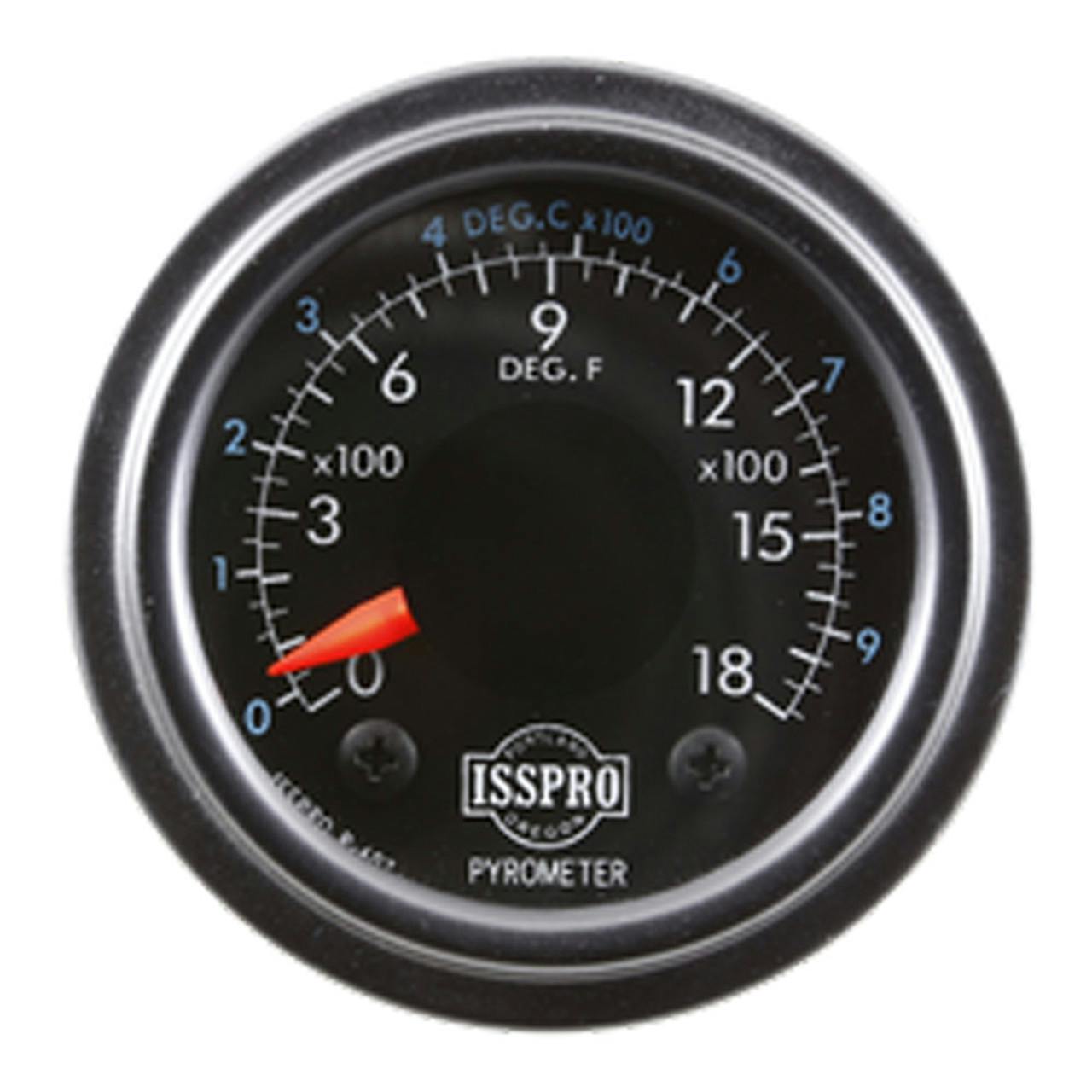 Teltek USA Inside Outside Auto Thermometer Gauge Dual Display for Any Semi,  Pickup Truck or Car - Bezel: Black - LED Color: Blue